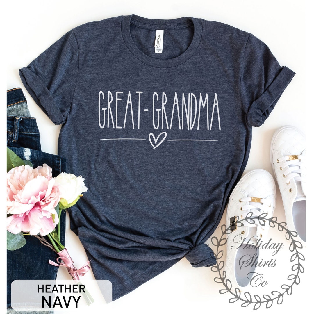 Great Grandma Shirt Gift for Great-grandma Grandma Pregnancy - Etsy