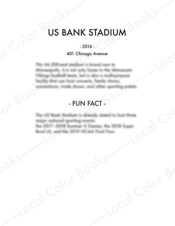 Us Bank Stadium Color Minneapolis Printable Instant Etsy