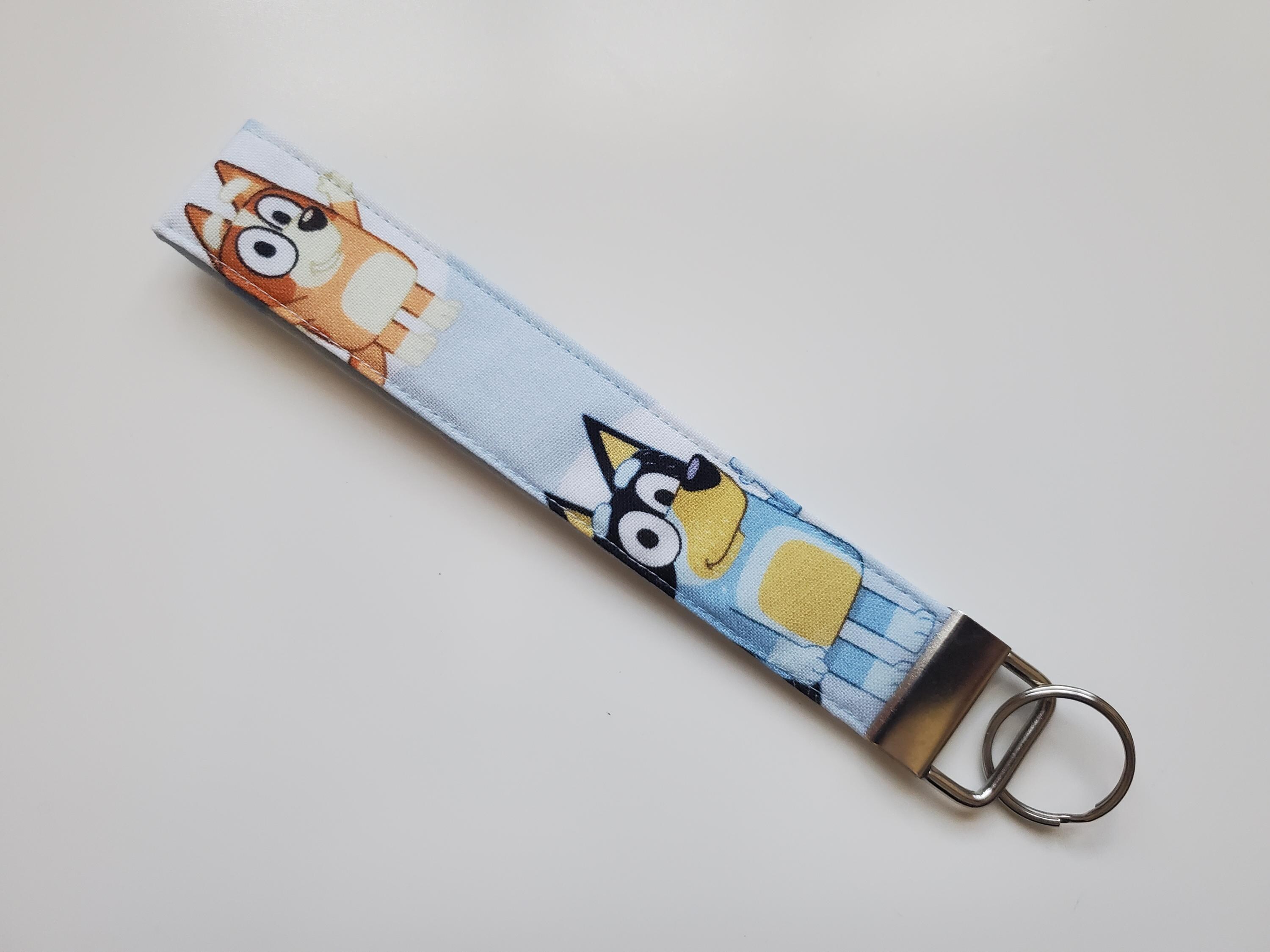 Bluey Bingo Mum Dad Inspired Keychain | Wristlet | Keyfob | Key Ring - Etsy