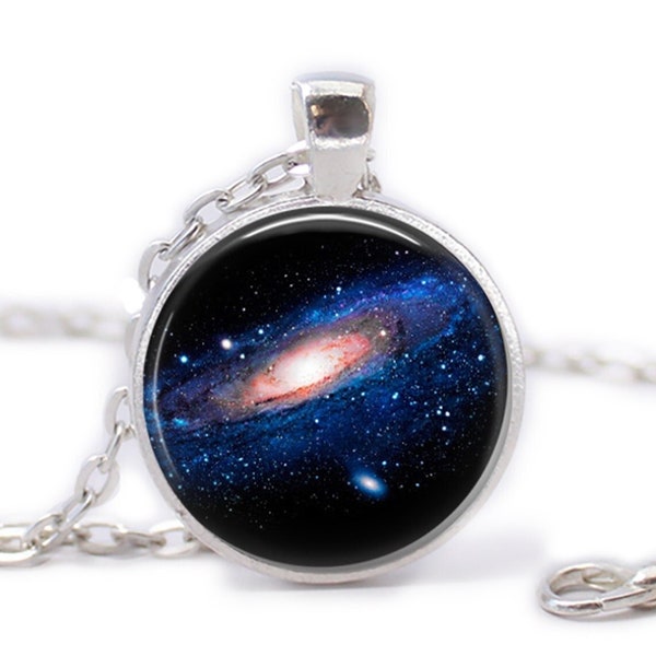 Andromeda Nebula  Necklace Nebula Pendant Galaxy Pendant Galaxy Necklace Galaxy Jewelry Birthday Gift Universe Pendant Cosmos Necklace Space