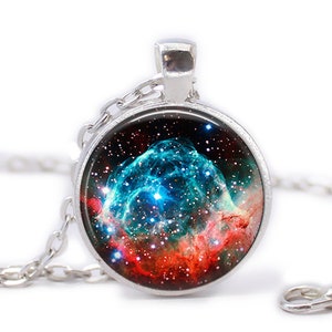 Thor&#39;s Helmet Nebula Pendant  Nebula Necklace Galaxy Jewelry Birthday Gift Universe Necklace Cosmos Necklace Space Pendant Space Jewelry