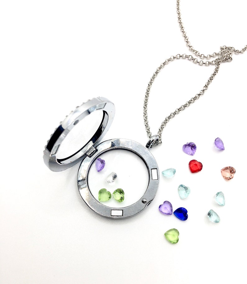 Valentine/'s Gift Kids Jewelry Charm Locket Floating locket Gift for Daughter Grand Daughter Girls Necklace Keepsake Birthday Girl Gift St