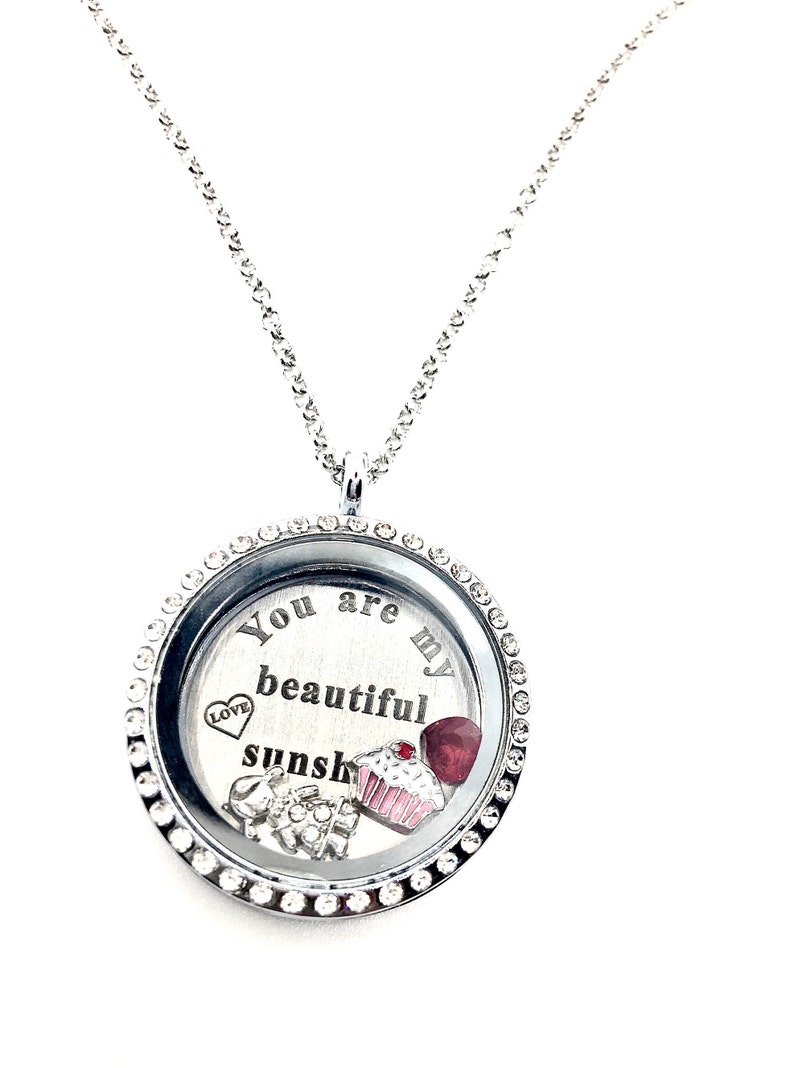 Valentine/'s Gift Kids Jewelry Charm Locket Floating locket Gift for Daughter Grand Daughter Girls Necklace Keepsake Birthday Girl Gift St