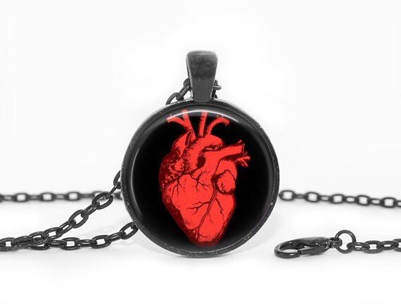 Anatomical Human Heart Necklace Anatomical Heart Pendant Heart Jewelry  Symbolic Gift Love Gift St Valentine Gift for Lover Gift for Her Him - Etsy