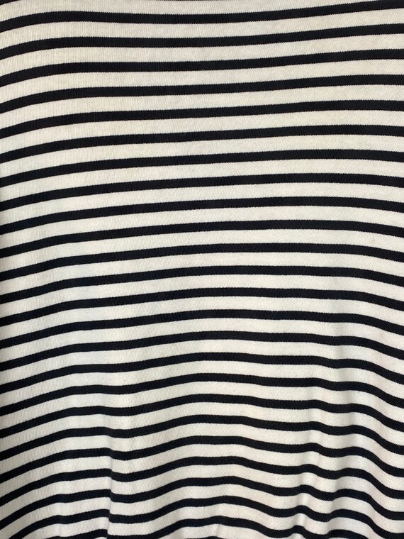 Vintage Black and White Striped Sailor Boat Top, … - image 6