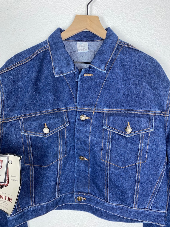 Vintage 80s New Old Stock Authentic Braxton Dark Wash Denim