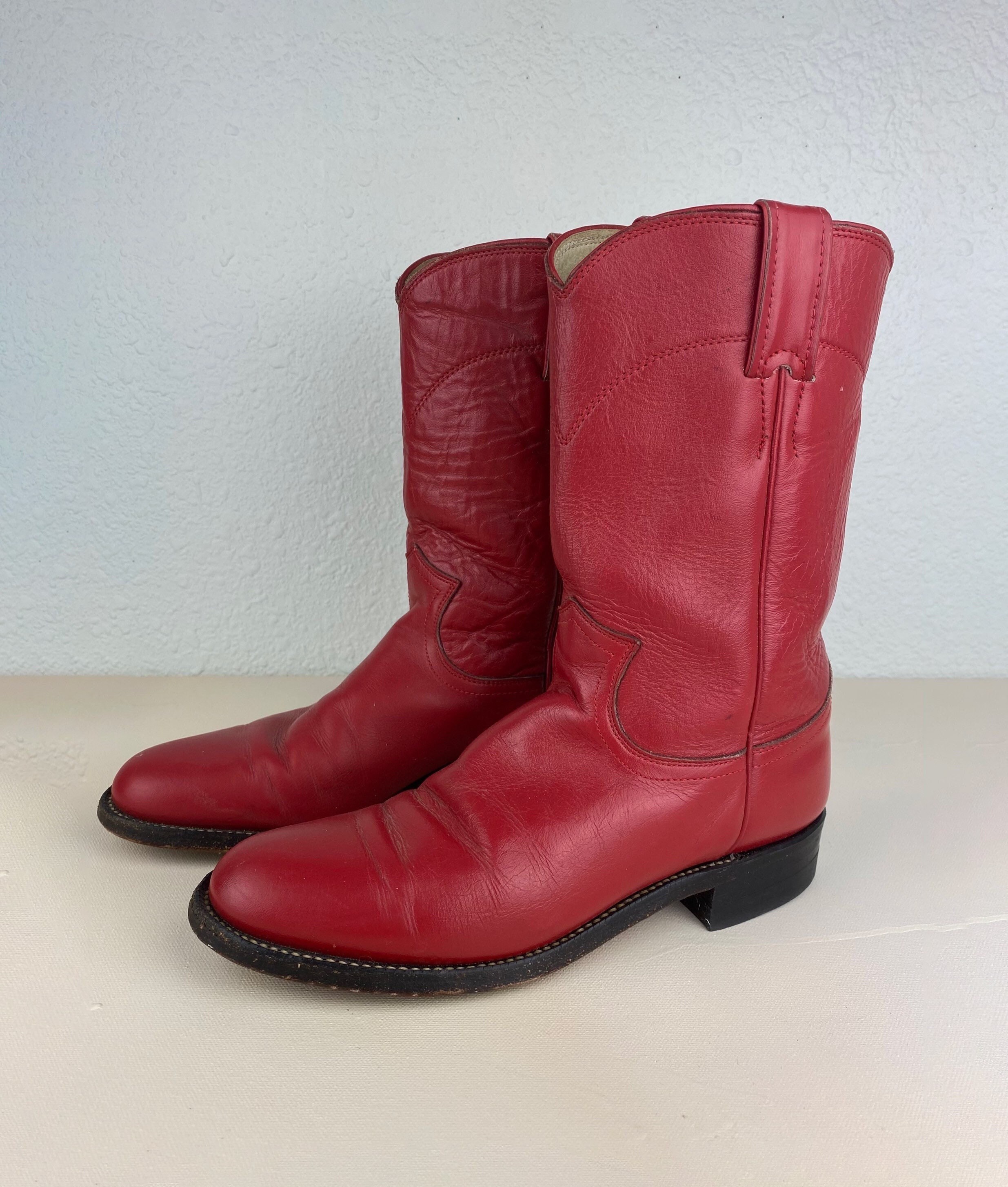 Red Cowboy Boots - Etsy