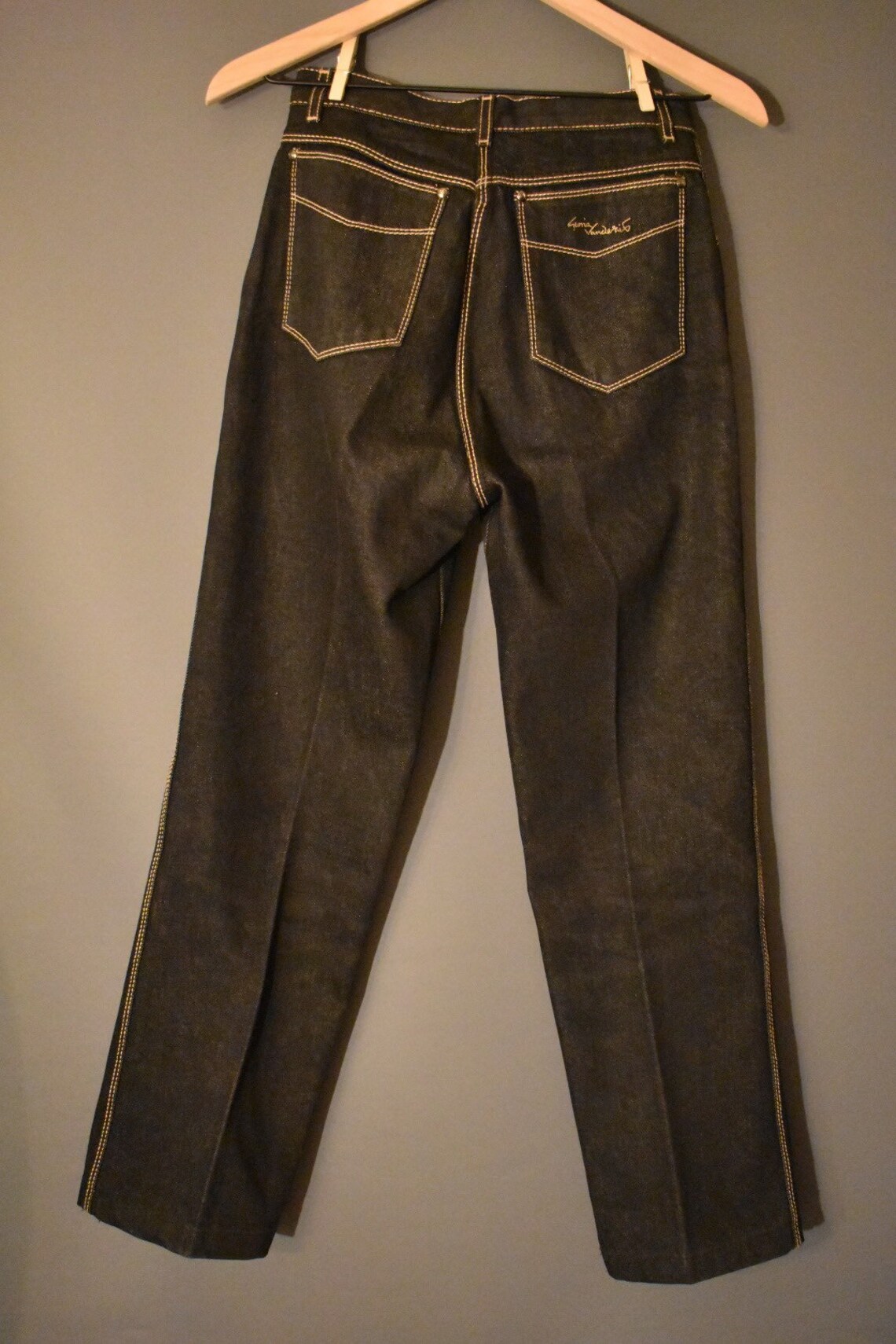 Vintage 80s Black Gloria Vanderbilt for Murjani Jeans high | Etsy