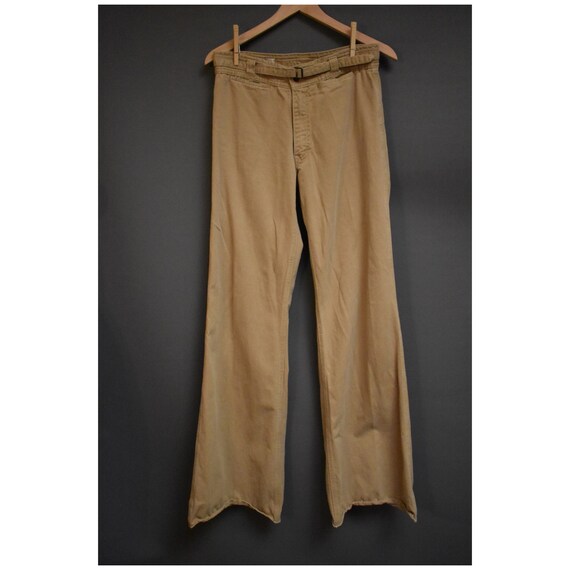 khaki bell bottoms