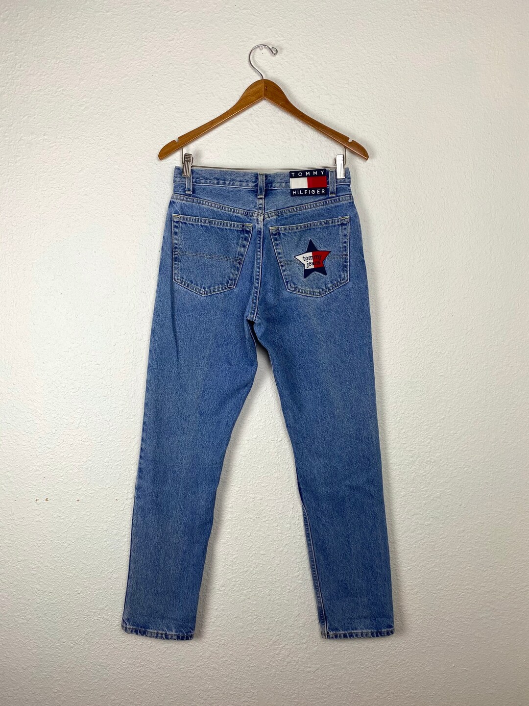 Vintage 90s Tommy Hilfiger Jeans, High Waisted, Spell Out, Star Logo, Pocket - Etsy Vintage 90s Tommy Hilfiger Jeans, High Waisted, Spell Out, Star Logo, Pocket - Etsy