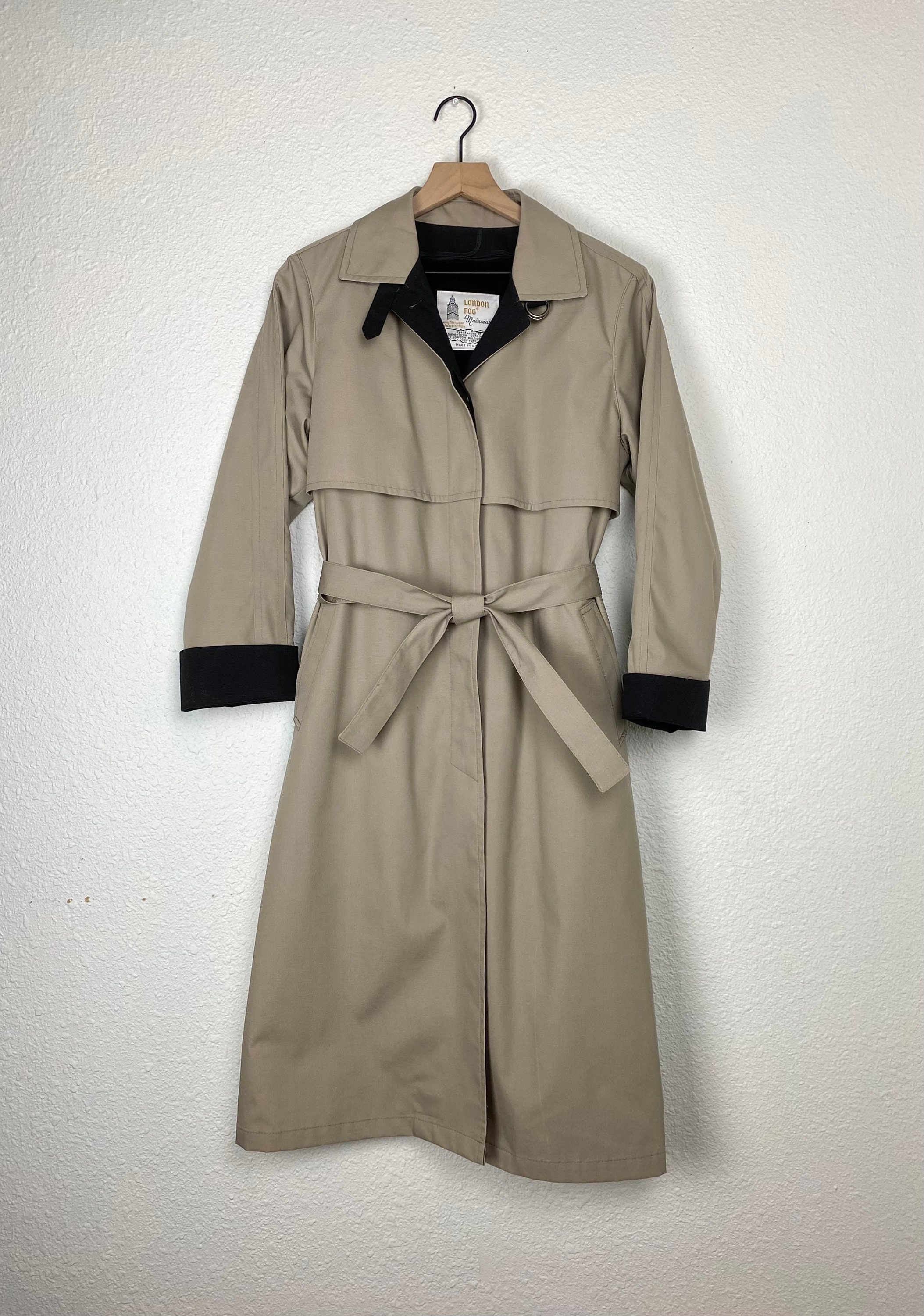 Vintage London Fog Tan Trench Coat With Detachable Sherpa - Etsy