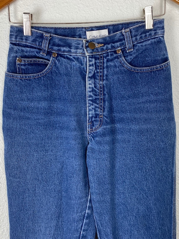 Vintage 90s Calvin Klein Medium wash Denim Jeans,… - image 4