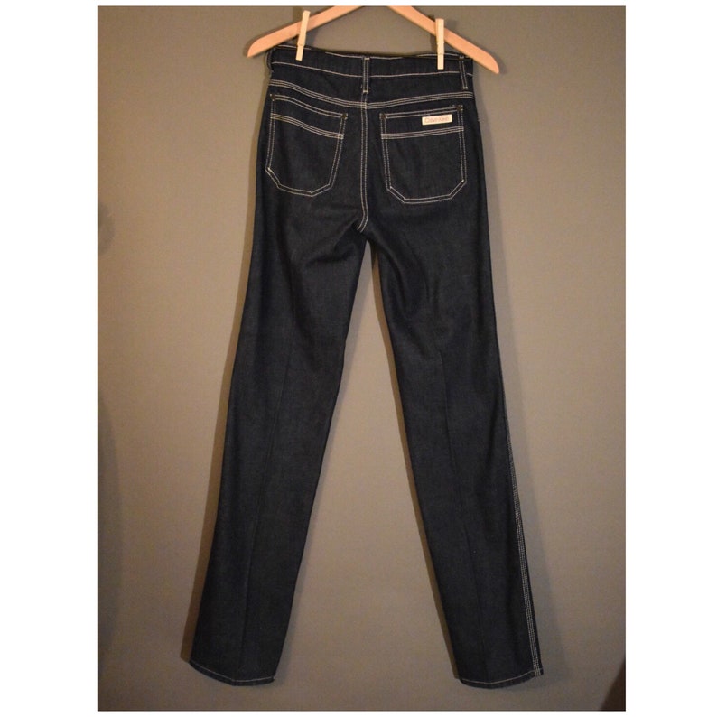 Vintage 70s Calvin Klein Jeans Dark Wash High Waisted | Etsy