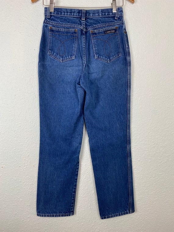 Vintage 90s Calvin Klein Medium wash Denim Jeans,… - image 3