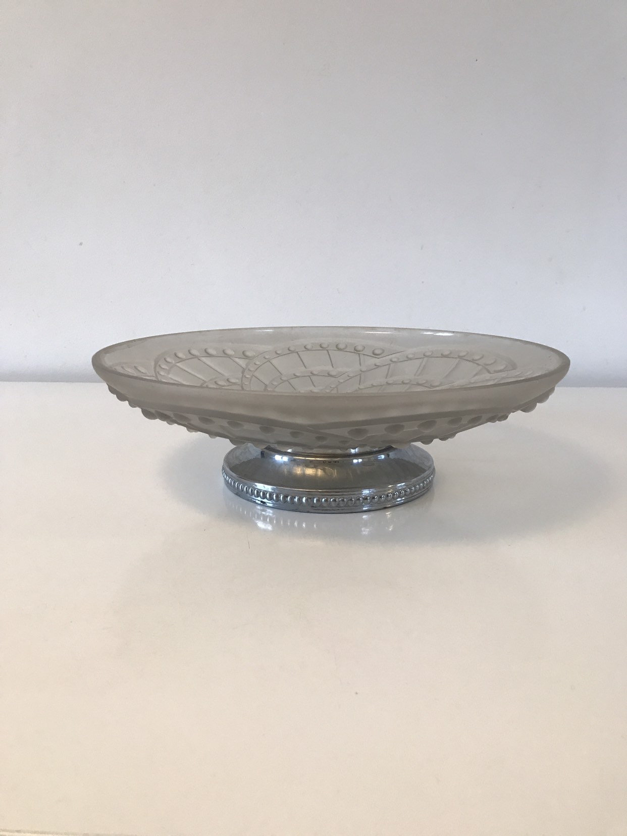 Coupe Art Déco Arcs J.landier en Cristal de Sèvres