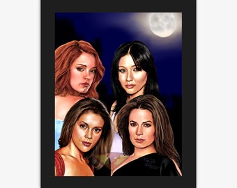 Charmed 1998 TV Series, Digital Art Painting, Poster Print, Instant Download