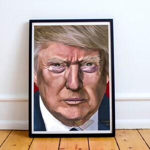 Donald J. Trump Drawing, Digital Art, Politicians Painting, Poster Print, Instant Download