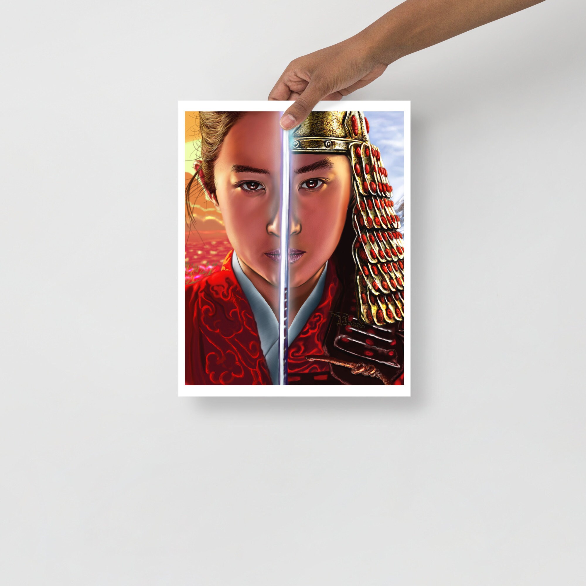 Mulan 2020 Disney Movie Drawing Wall Art Poster Print - Etsy