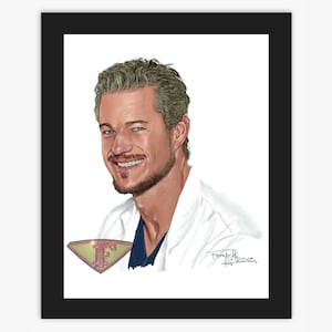 Dr. Mark Sloan Art Print: Grey&#39;s Anatomy TV Show (Digital Download)
