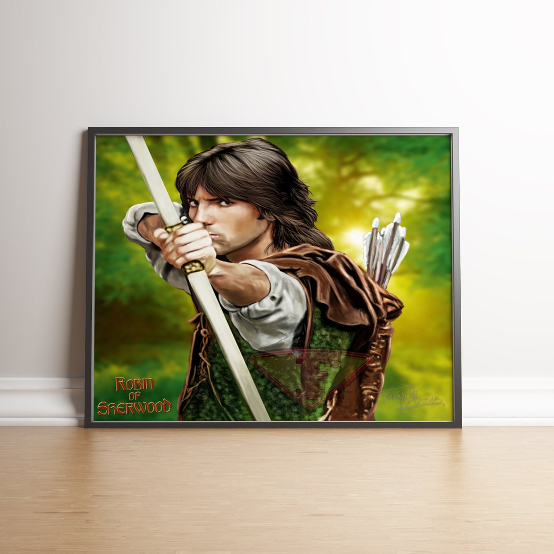 Robin Z Sherwood Robin Of Sherwood Robin of Sherwood Michael Praed Digital Art Fanart - Etsy