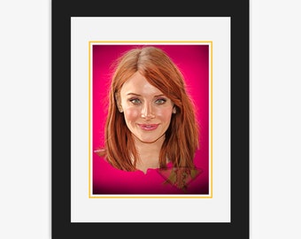 Bryce Dallas Howard, Arte digitale, Celebrity Painting, Poster Print, Instant Download