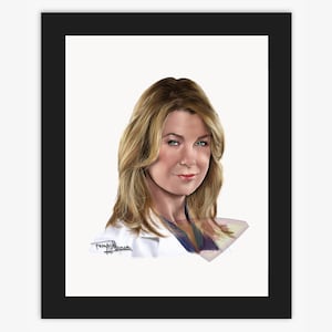 Meredith Grey Art Print: Grey&#39;s Anatomy TV Show (Digital Download)