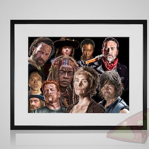 The Walking Dead Fanart, Digital Art, Fanart Painting, Poster Print, Instant Download
