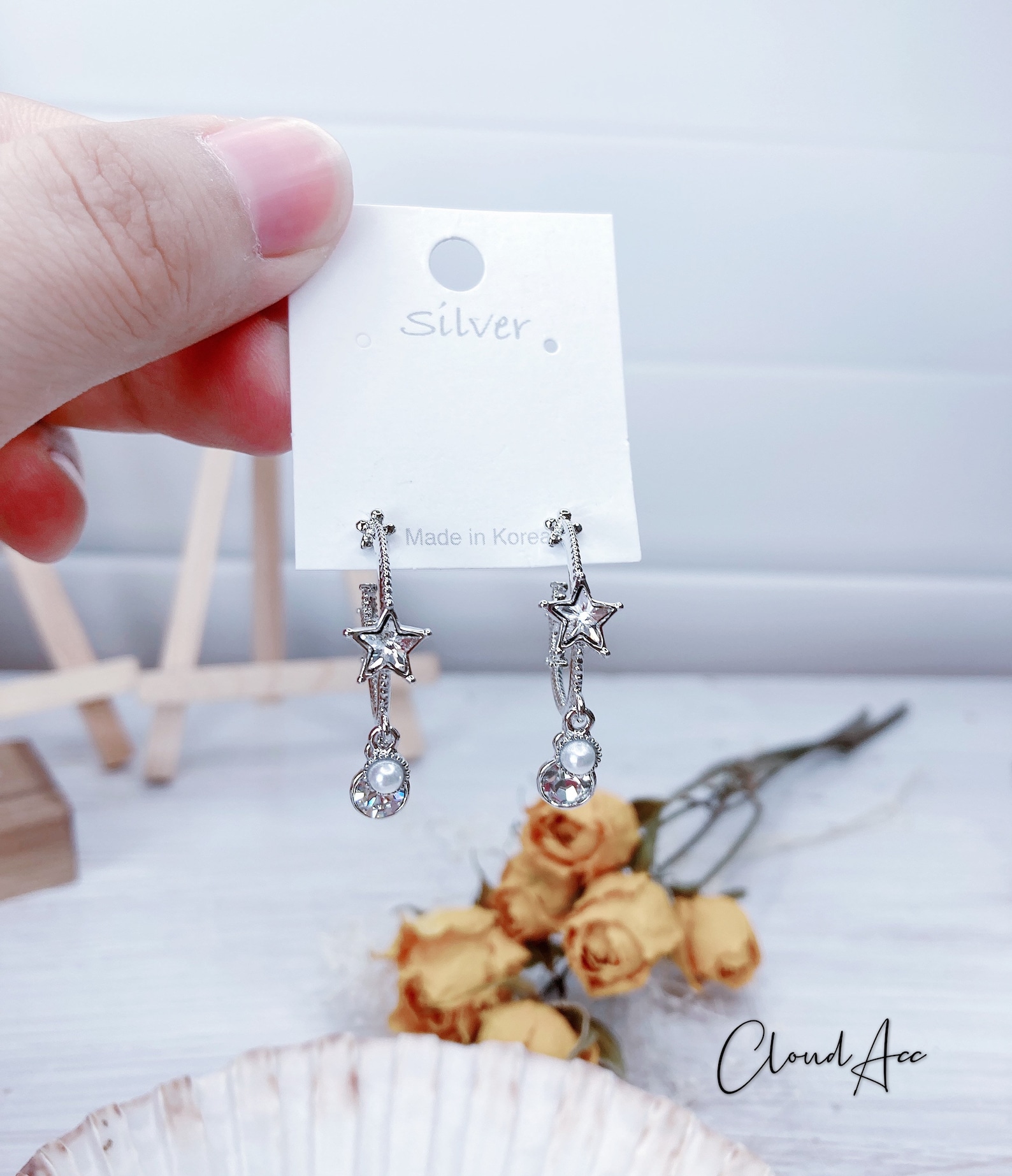 Made in Korea Fashion Earringsstar Earringshoop Earrings Etsy