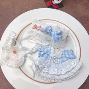 Handmade Doll  Clothes|Pop Mart|Skullpanda|Skullpanda Dress|Doll Dress