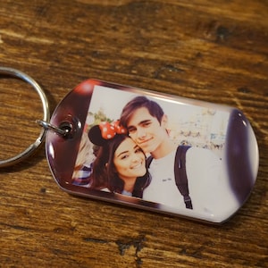 Custom Boyfriend Photo Keychain - Personalized Unique Gift
