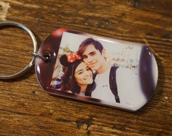 Personalized Key Fob Handmade In Usa Photo Keychain Boyfriend Gifts