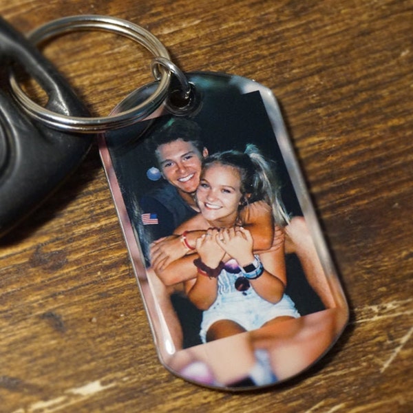 Boyfriend Gift - Valentines day gift for him. 1 Photo Keychain. FREE SHIPPING