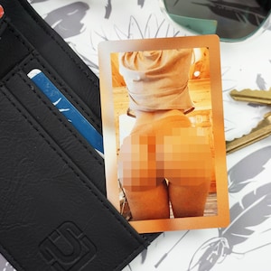 Billetera de metal con foto para aniversario, foto y nota de amor, accesorios de billetera para hombres, regalos con foto personalizados, regalo para novio, regalo de aniversario