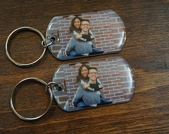 2 Photo Keychains FREE SHIPPING, ,Custom Picture Key Chain, Custom Photo Keychain, personalized Keychain