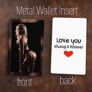 Billetera con foto personalizada, regalo con foto de tocador, accesorios de billetera para hombres, regalos con foto personalizados, regalo para novio, regalos de Navidad para él