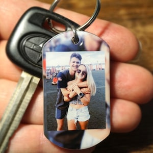 novio llaveros, regalo para novio, regalo de aniversario, llavero, regalo para él, foto, regalo de foto, personalizado, personalizado, imagen