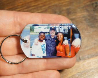 Fathers Day Gift, Fathers Day Keychain, Fathers Day Gift With Picture, Keychain Picture, Personalized Keychain, Picture Keychain, Father's.