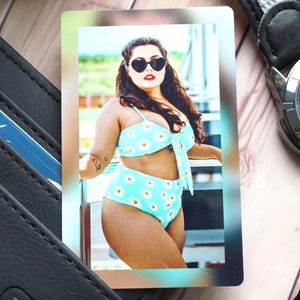Cartera de metal con foto, foto y nota de amor, accesorios de cartera para hombres, regalos con foto personalizados, regalo para novio, regalo para el día de San Valentín