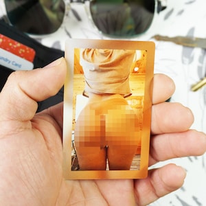 Billetera de metal personalizada con foto, regalo de fotografía de tocador, accesorios de billetera para hombres, regalos fotográficos personalizados, regalo para novio, regalos de Navidad para él