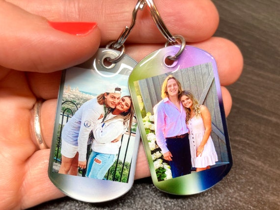 2 Keychains Use YOUR Photos Photo Key Chain Custom Keychain