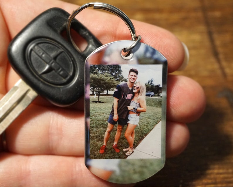 Key Chain Personalized Custom Photo Gift For Boyfriend Photo gift Gift For Him picture boyfriend Keychains Anniversary Gift