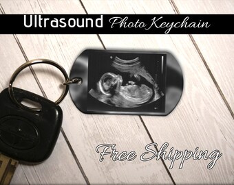 Sonogram keychain - ultrasound keychain : Mothers Day Gift, New Mom Gift