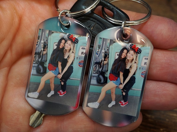Gift for Couples 2 Photo Keychains, Use Any Photo, Personalized, Keychains,  Couple Gifts, Gift for Couples, Anniversary Gifts. 