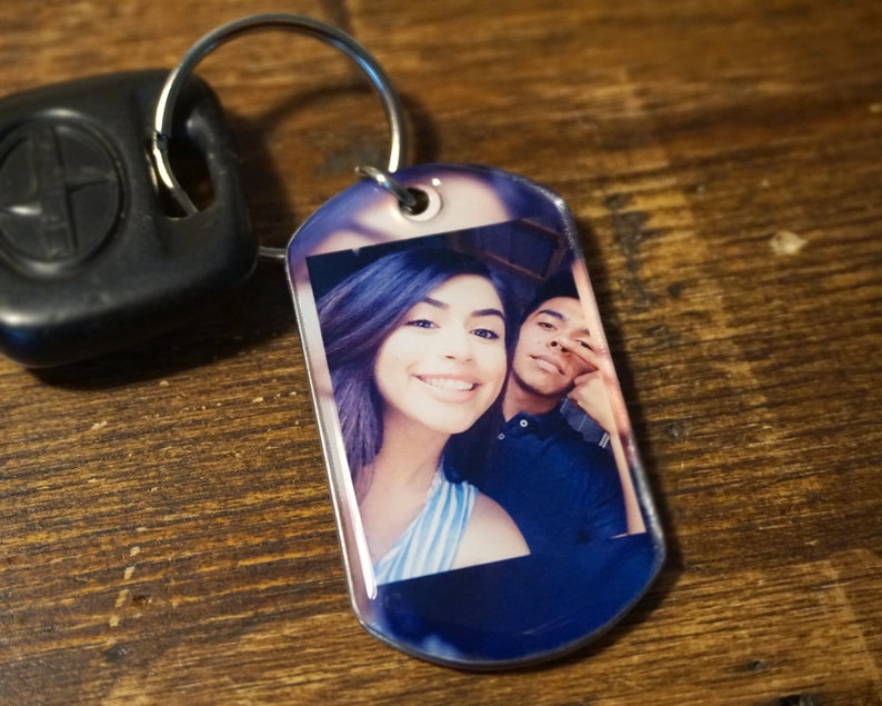 1 Custom Photo Keychain Use YOUR Photo photo key chain Etsy