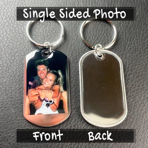 boyfriend Keychains, Gift For Boyfriend, Anniversary Gift, Key Chain, Gift For Him, Photo, Photo gift, Personalized, Custom, picture Single Sided Photo