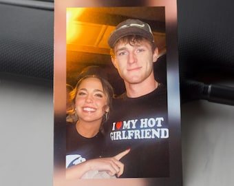 Personalized Photo Car Visor Clip - Full Color Printed On Metal! Custom Sun Visor Decoration for Car, Couples Gift, Unique Car Accessories