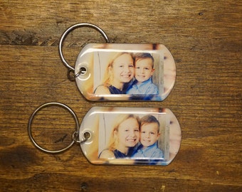 Fathers Day Gift : 2 Photo Key Chains FREE SHIPPING, Gifts For Dad, Gifts For Him, Gifts For Grandpa,  Gifts For Husband, Fathers Day