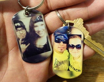 Christmas Gift - 2 Photo Keychains, Boyfriend Christmas Gift, Gifts For Boyfriend.