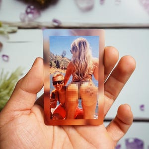 Billetera con foto personalizada, regalo con foto de tocador, accesorios de billetera para hombres, regalos con foto personalizados, regalo para novio, regalos de Navidad para él