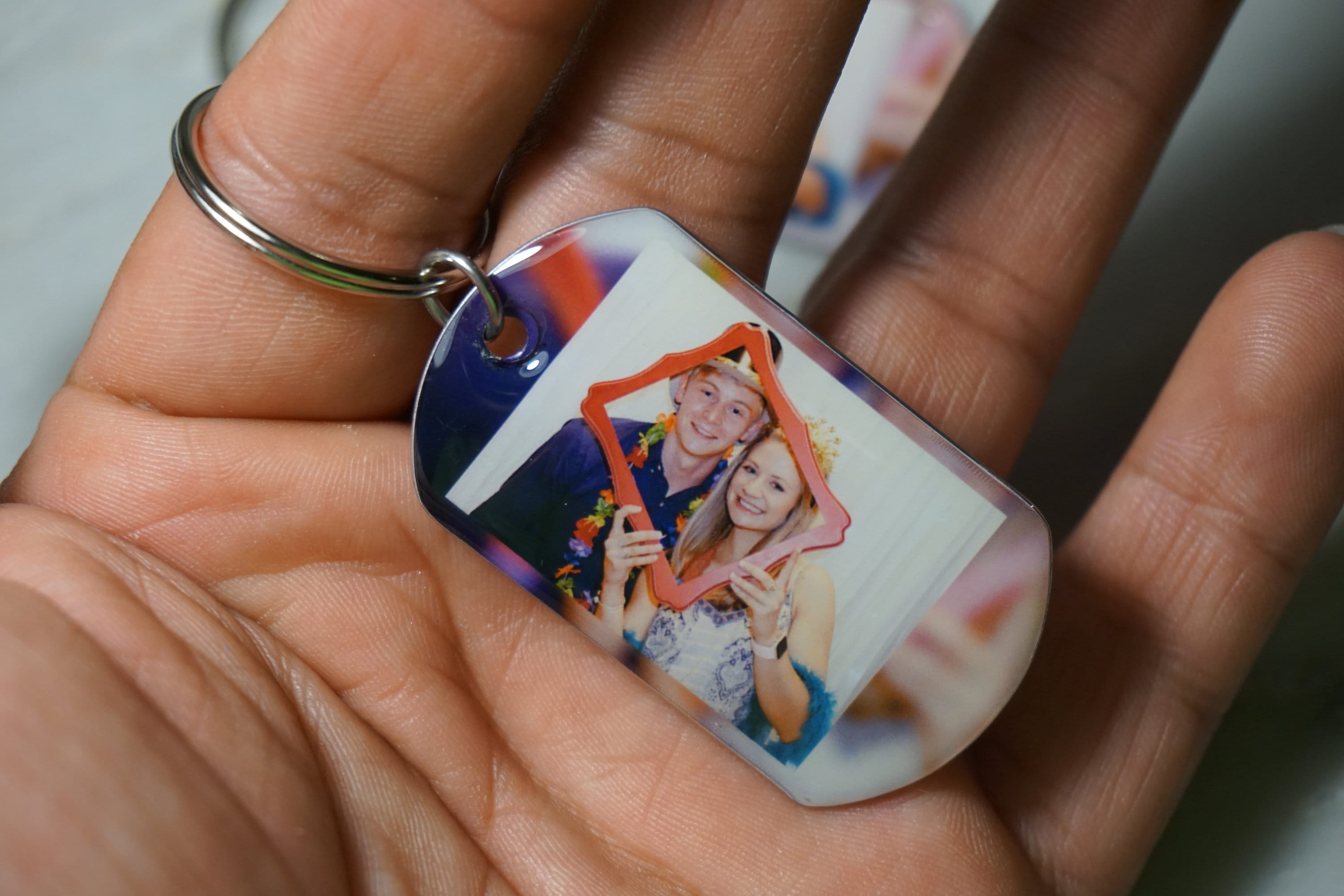 Photo Keychain - Photo Keyring - Etsy